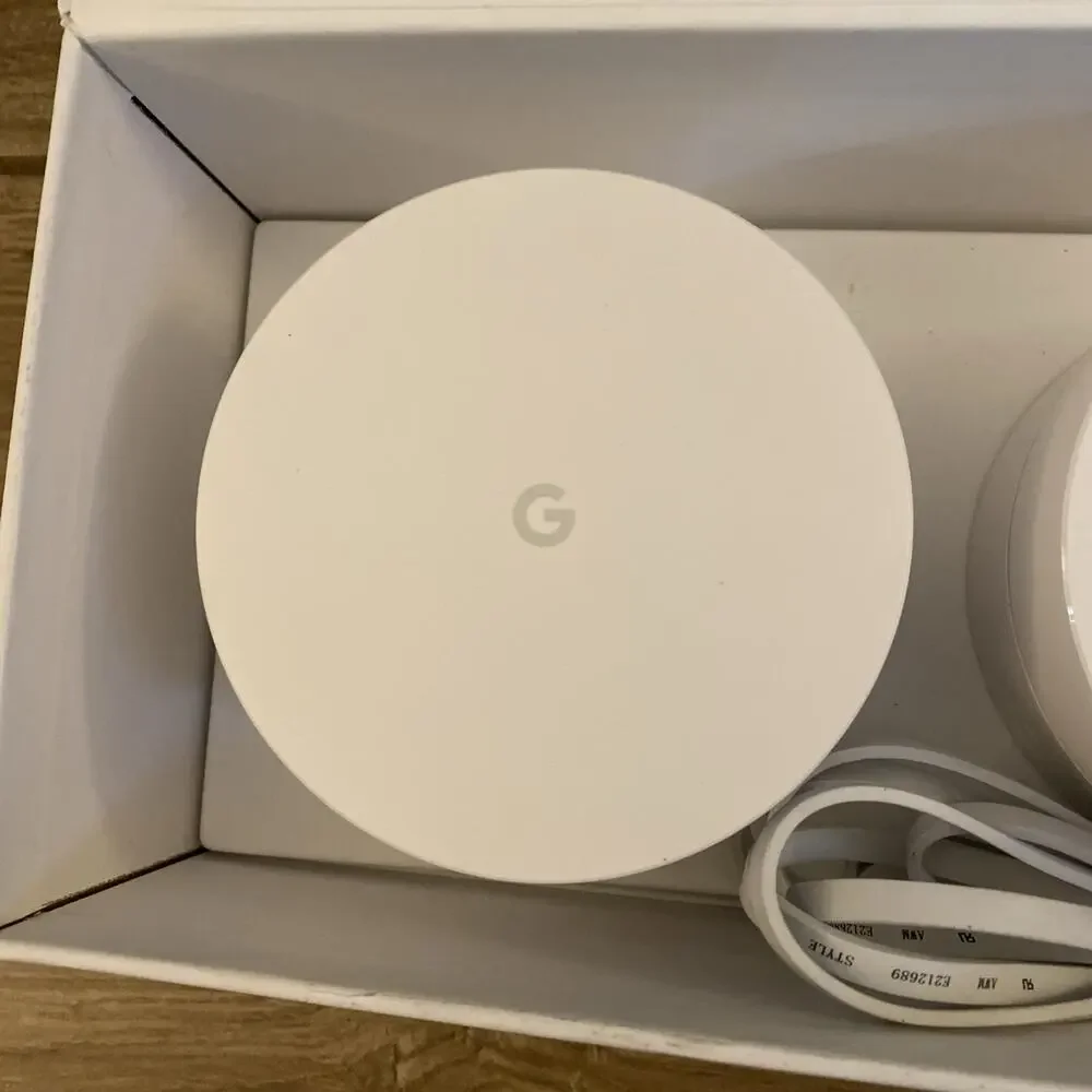 Google AC1304 Mesh Wifi Router Wireless Router 3 Pack (No Power Cables)